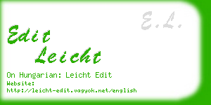 edit leicht business card